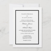 Mangez la boisson et soyez marié - des invitations (Dos)