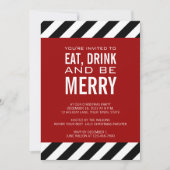 MANGEZ LA BOISSON SOIT JOYEUSE INVITATION DE FÊTE (Devant)