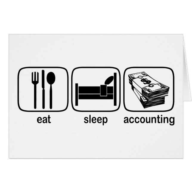 Mangez la comptabilité de sommeil (Devant horizontal)