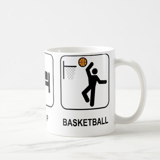 Mangez la tasse de basket-ball de sommeil (Droite)