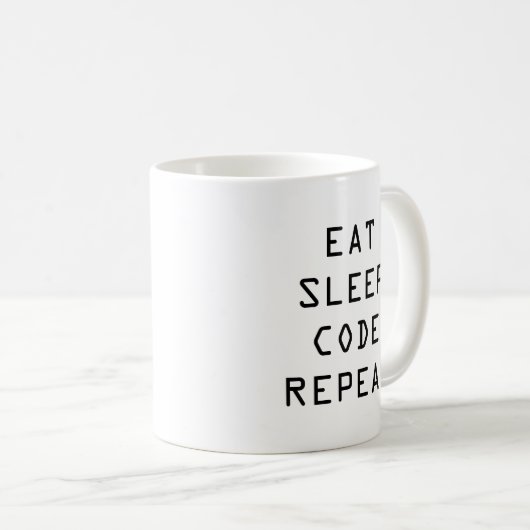 MANGEZ la tasse de café de CODE de SOMMEIL pour le (Devant droit)