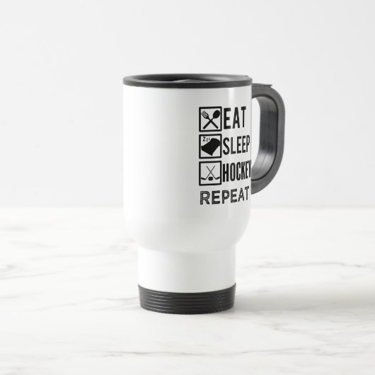 Mangez la tasse de café drôle de répétition (Devant droit)