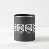 mangez la tasse de code de sommeil (Centre)