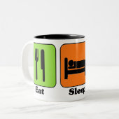 Mangez la tasse de gymnastique de sommeil (Devant gauche)