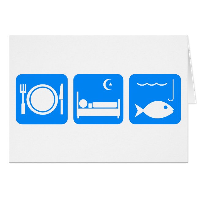 Mangez le bleu de poissons de sommeil (Devant horizontal)