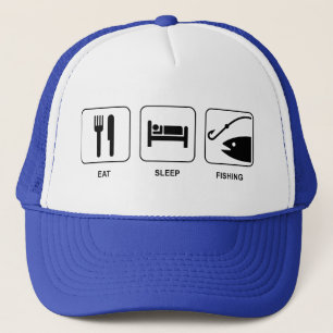 Mangez le casquette de pêche de sommeil