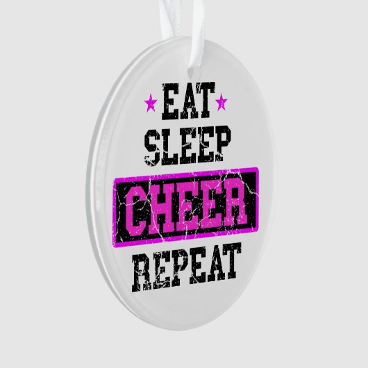 Mangez le sommeil Cheer Répéter l'ornement photo P (devant)
