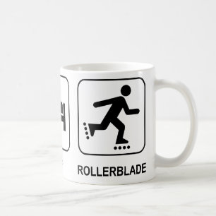 Mangez le sommeil font du roller la tasse
