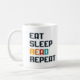 Mangez le sommeil lire répéter tasse de café pour