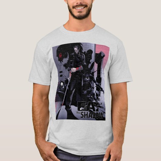 Mangez le t-shirt de conception de base Shadow (Devant)