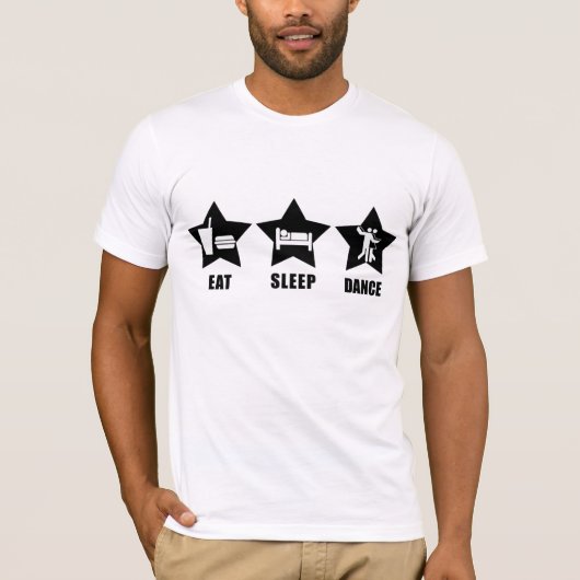 Mangez le T-shirt de danse de sommeil (Devant)