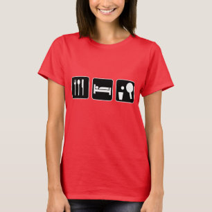 Mangez le T-shirt de puanteur de bière de sommeil