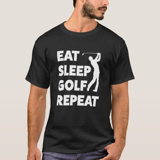 Mangez le T-shirt jouant au golf drôle de chemise (Devant)