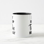 Mangez le tatouage de sommeil répéter tasse de caf (Centre)