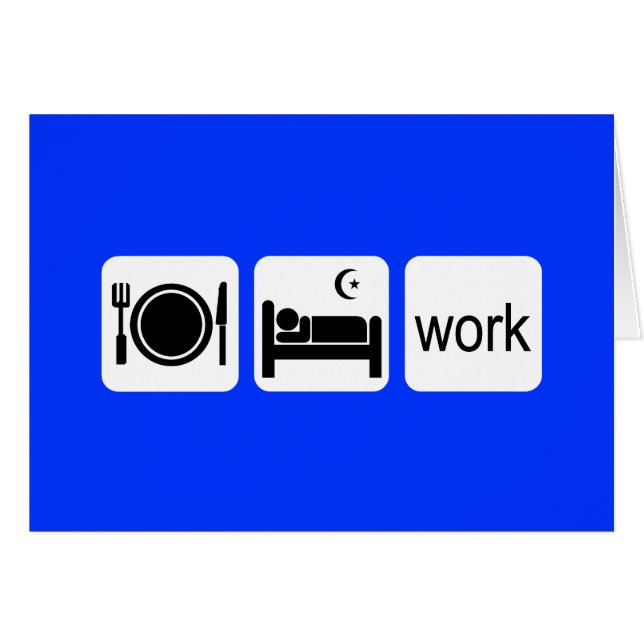 Mangez le travail de sommeil (Devant horizontal)