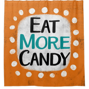 Mangez Plus Candy Douche Rideau