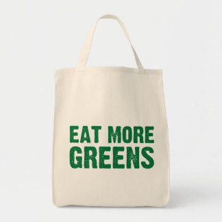 Mangez plus de sac d'épicerie de verts