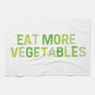 Mangez plus de serviette de thé de légumes