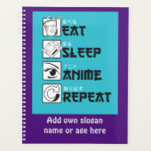 Mangez Sleep ANIME Répéter Funny Ado Geek japonais (Devant)