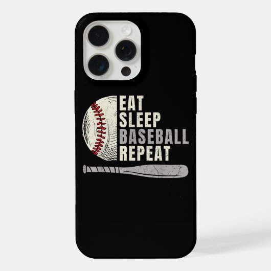 Mangez Sleep Baseball Répéter Funny Baseball Playe (Verso)