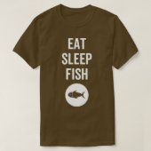 Mangez Sleep Fish Classic TShirt (Design devant)