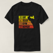 Mangez Sleep Gym Répétez T-shirt Cool classique (Design devant)