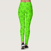 Mangez Sleep Hula Hoop Répétez Neon Yoga Leggings (Dos)