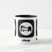 Mangez. Sommeil. Badminton. Tasse (Centre)