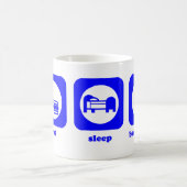 Mangez. Sommeil. Badminton. Tasse (Centre)