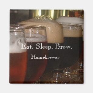Mangez. Sommeil. Brew. Aimant de Homebrewer