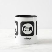 Mangez. Sommeil. Croquet. Tasse (Centre)