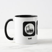 Mangez. Sommeil. Croquet. Tasse (Gauche)