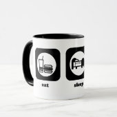 Mangez. Sommeil. Croquet. Tasse (Devant gauche)