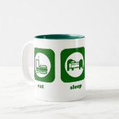 Mangez. Sommeil. Croquet. Tasse (Devant gauche)