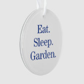 Mangez. Sommeil. Jardin (devant)