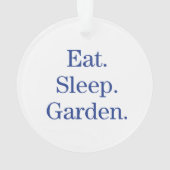 Mangez. Sommeil. Jardin (dos)