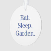 Mangez. Sommeil. Jardin (devant)