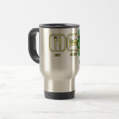 Mangez - sommeil - la tasse réutilisable de voyage (Devant gauche)