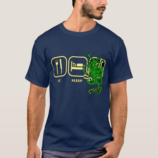 Mangez - sommeil - le T-shirt de Cthulhu (Devant)