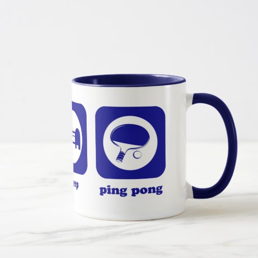 Mangez. Sommeil. Ping-pong. Tasse (Droite)