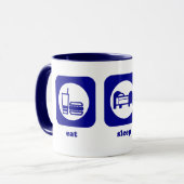 Mangez. Sommeil. Ping-pong. Tasse (Devant gauche)