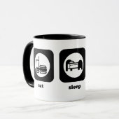 Mangez. Sommeil. Surf. Tasse (Devant gauche)