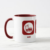 Mangez. Sommeil. Tennis. Tasse (Gauche)