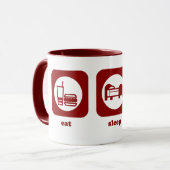 Mangez. Sommeil. Tennis. Tasse (Devant gauche)