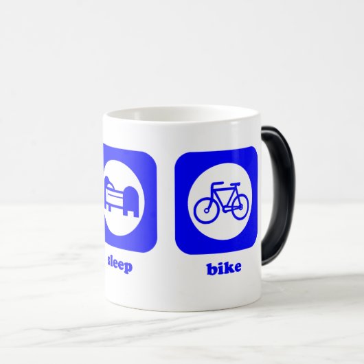 Mangez. Sommeil. Vélo. Tasse (Devant droit)