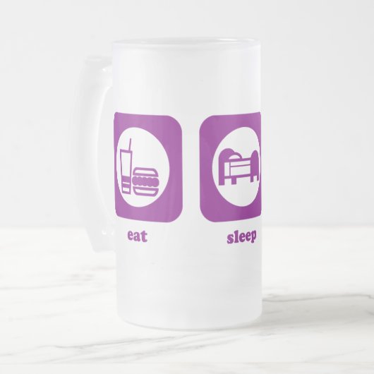 Mangez. Sommeil. Vélo. Tasse (Devant gauche)