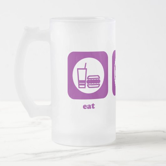 Mangez. Sommeil. Vélo. Tasse (Gauche)