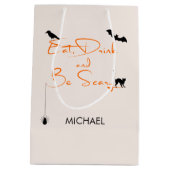 Mangez un verre et soyez effrayant Sac cadeau Hall (Dos)