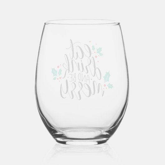 Mangez un verre et soyez joyeux Design (Verso)