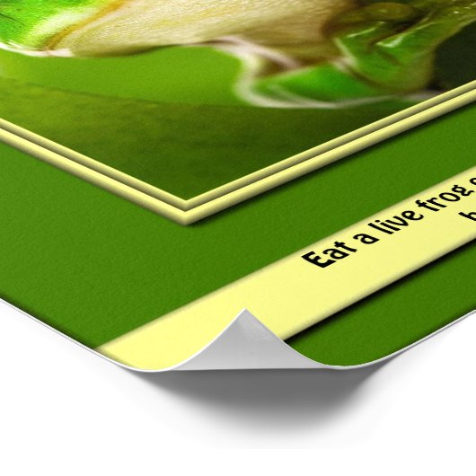 Mangez Une Poster De Grenouille En Direct (Coin)